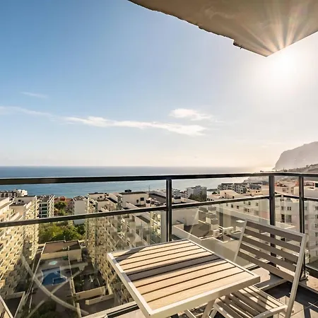 Blue And Gold Sunset By Madeira Sun Travel Apartment Funchal  Exterior photo